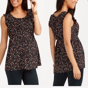 THYME MATERNITY Sleeveless floral printed shirt XS